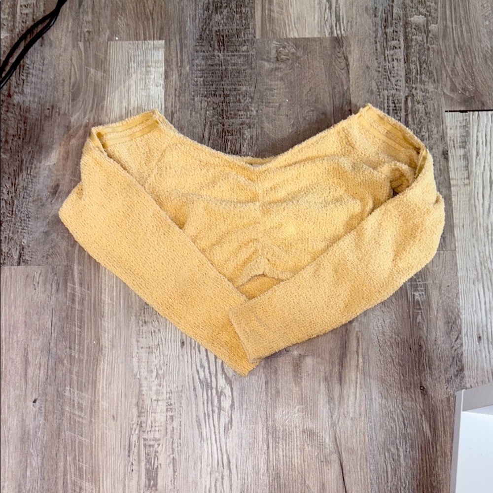 Adidas fluffy cropped long sleeve shirt